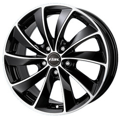 Rial RIAL LUGANO 8.5X19 5/114.3 ET45 d70.1 /diamond-black front polished/ MP [LU85945B83-1] | ������� LU85945B831