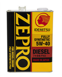 �������� �������� ����� Idemitsu Zepro Diesel 5W-40 Cf Fully Synthetic 4� ������������� | ������� 2863041