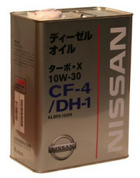 �������� �������� ����� Nissan Turbo X SAE 10W-30 CF-4 DH-1 (4�) ����������������� | ������� KLBF010304