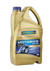 �������� �������� ����� Ravenol Motobike 4-T Ester 5W-40 (4�) new ������������� | ������� 4014835730793