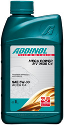 �������� �������� ����� Addinol Mega Power MV 0538 C4 5W-30, 1� ������������� | ������� 4014766073259