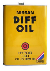 ��������������� ����� � �������� ���: Nissan ��������������� �����  DIFF OIL Hypoid LSD SAE 80W-90 (4�) ,  | ������� KLD3180904