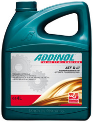 ��������������� ����� � �������� ���: Addinol ��������������� ����� ATF D III (4�) ���� � ���, ����������� | ������� 4014766250261